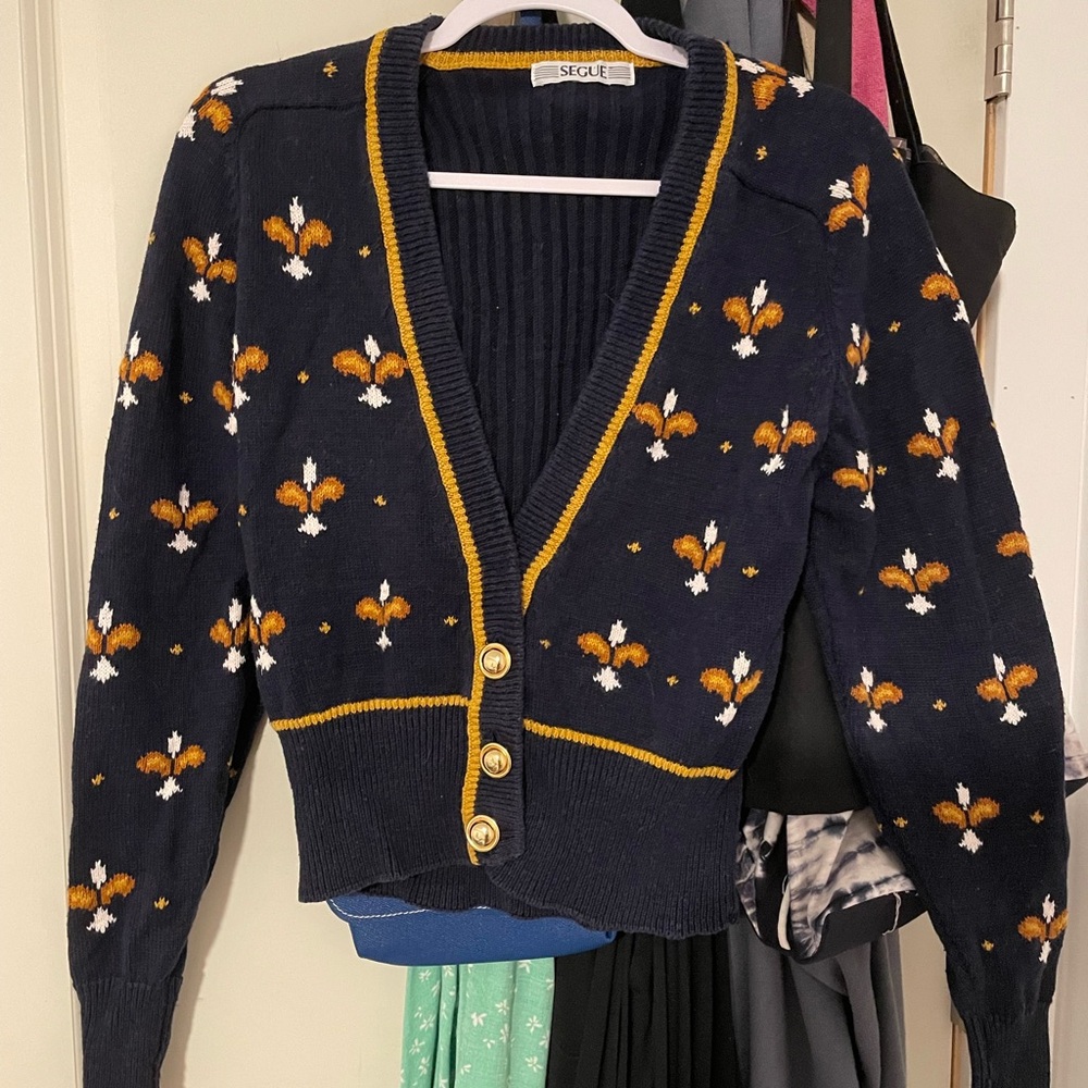 Vintage Segue Navy Women's Cardigan
